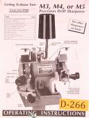Darex M3 M4 & M5, Precision Drill Sharpener, Operations and Parts Manual
